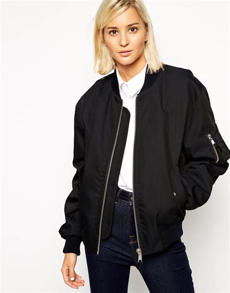 black oversized bomber|black hooded bomber jacket.